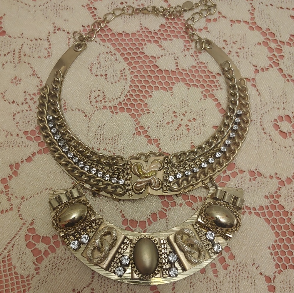 🧁3/$25🧁gold rhinestone necklace